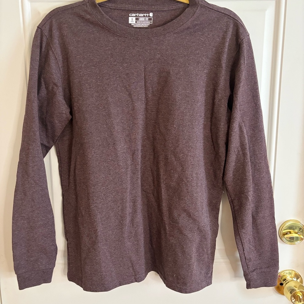 Carhartt brown size S men’s Loose Fit long sleeve workers shirt